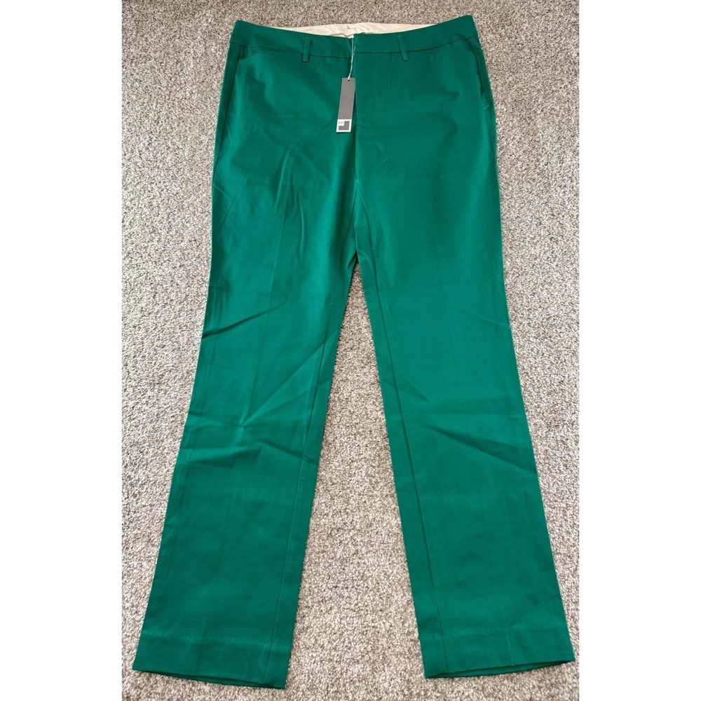 Jc Penny JCP Dress Pants Women's Size 32 / 14 Lucky Emeral Green Straight NWT
